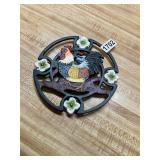 Cast iron chicken/ rooster trivet