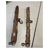 2- vintage single trees