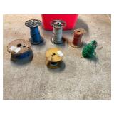Tote with assorted wire