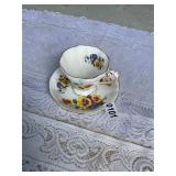 Royal standard bone, China flowered cup and salsa