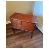 Wood 2 drawer horizontal filing cabinet