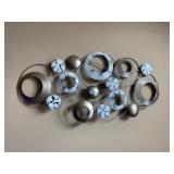 Metal circle wall decor