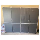 2 Coleman garage storage wardrobes