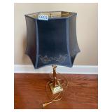 Black and gold table lamp