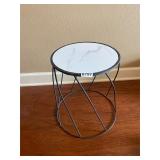 Round side table