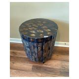 Round side table with storage