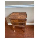 Wood side table, missing knob
