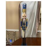 Tall Nutcracker ï¿½ blue, white and gold