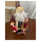 Fancy Santa ï¿½ cranberry colored coat
