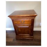 All wood nightstand
