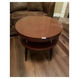Round side table