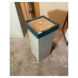 Wooden trash bin