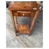 Wooden table with drawer