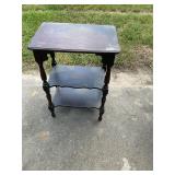 3 tier wood side table
