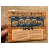 5- Statehood Quarters- 2005 - clad in 24 k gold