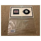 Franklin 1952 Denver Mint coin and .3 stamp