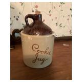 Monmouth whiskey, jug cookie jar