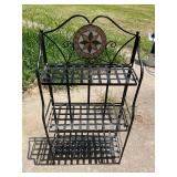 3 tier metal shelf
