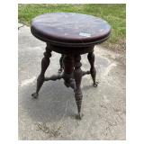 Antique Ball and Claw adjustable stool