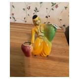 Vintage Arabian Girl and jugs planter