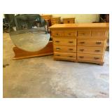 Solid dresser with mirror