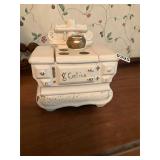 McCoy White wood stove cookie jar