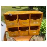 2- cubicle storage bins- 3 bin each