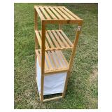 3 tier rack with canvas bin