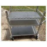 3 tier chrome rolling rack