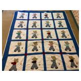 70 x 85 machine sewn quilt