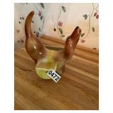 Vintage Dachshund planter caddy