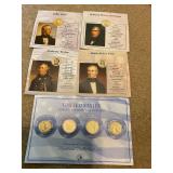 4- Presidential Dollars-Polk,Tyler,Taylor,Harrison