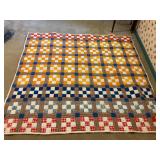 74 x 78 hand sewn quilt
