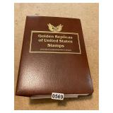 Book of Golden replica United States stamps