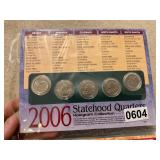 5- Statehood Quarters- 2006 - Hologram collection