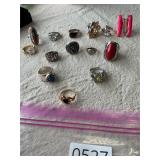 Assorted costume rings