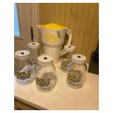 Yï¿½all Sweet Tea jug and 5 glass jars