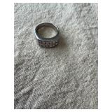 Stamped 925 Silver ring & earrings