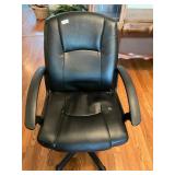 Black rolling office chair