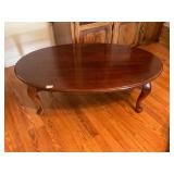 Oval Wood coffee table