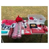 Arkansas Razorback flag, loofah, football ï¿½ all