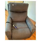 Gray lift/massage chair
