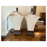 2- matching lamps