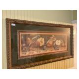 Large framed fruit picture 24 x 43
