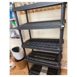 5 tier plastic shelf