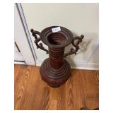 Large metal vase