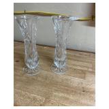 2- crystal vases