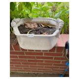 White planter