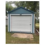 11.5 x 20 building with roll up door.