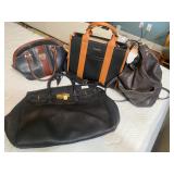 4 leather looking purses/bags